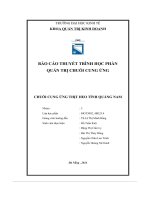báo cáo thuyết trình học phầnquản trị chuỗi cung ứngchuỗi cung ứng thịt heo tỉnh quảng nam