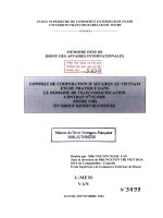 Luận án nghiên cứu: Contrats de coopération d''affaires au Vietnam