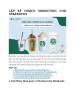 lập kế hoạch marketing cho starbucks
