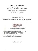 Đề tài nghiên cứu khoa học cấp Trường: Quy chế pháp lý của công dân Việt Nam