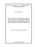 luận văn quản lý công tác xã hội hóa giáo dục ở các trƣờng trung học phổ thông huyện vị xuyên tỉnh hà giang đáp ứng chương trình giáo dục phổ thông 2018