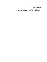 Hiến pháp của Vương quốc Thái Lan - Tô Văn Hoà dịch, Nguyễn Văn Quang hiệu đính