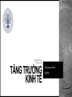 LÝ THUYẾT TĂNG TRƯỞNG KINH TẾ