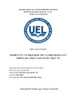 nghiên cứu về hiệp định tbt và hiệp định gatt thông qua một case study thực tế