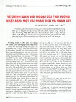 THẾ GIỚI: VẤN ĐỀ - SỰ KIỆN: CHÍNH SÁCH ĐỐI NGOẠI CỦA NHẬT BẢN DƯỚI THỜI THỦ TƯỚNG PHUMIO KISHIDA: MỘT VÀI PHÂN TÍCH VÀ NHẬN XÉT