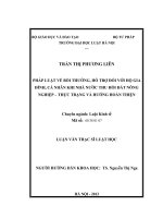 Đề tài khoa học cấp Trường: Pháp luật bồi thường, hỗ trợ, tái định cư khi nhà nước thu hồi đất - thực trạng và hướng hoàn thiện