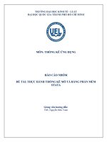 thực hành thống kê mô tả bằng phần mềm