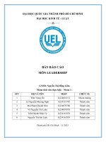báo cáo môn leadership