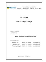 tiểu luận truyền động điện đề bài thang máy chở hàng có đối trọng