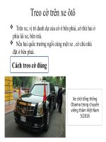 Tiểu luận - Nghiệp Vụ Ngoại Giao - đề tài - Treo cờ trên xe ôtô 