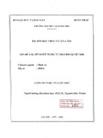 Luận văn thạc sĩ Luật học: Bắt người trong Tố tụng hình sự Việt Nam