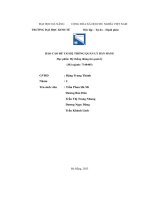 tiểu luận báo cáo đề tài hệ thống quản lý bán hàng