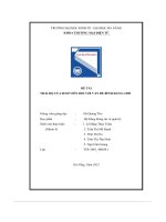 tiểu luận đề tài thái độ của sinh viên đối với vấn đề bình đẳng giới