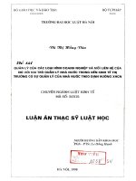 Luận văn thạc sĩ luật học: Quản lý của các loại hình doanh nghiệp và mối liên hệ của nó đối với quản lý nhà nước trong nền kinh tế thị trường có sự quản lý của nhà nước theo định hướng XHCN