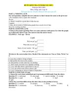 đề cương 2 tiếng anh