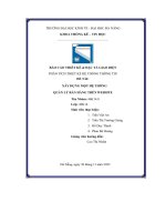 tiểu luận đề tài xây dựng một hệ thống quản lý bán hàng trên website