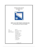 tiểu luận môn giao tiếp trong kinh doanh dự án kinh doanh trạm sạc di động