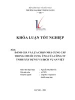 Đánh Giá Và Lựa Chọn Nhà Cung Cấp Trong Chuỗi Cung Ứng Của Công Ty Tnhh Xây Dựng Và Dịch Vụ An Việt.pdf
