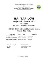 bài tập lớn điện tử công suất đề tài thiết kế bộ điều khiển chỉnh lưu có đảo chiều