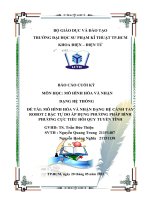 mô hình hóa và nhận dạng hệ cánh tay robot 2 bậc tự do áp dụng phương pháp bình phương cực tiểu hồi quy tuyến tính