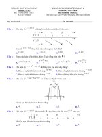 đề kscl l1 sở hải dương