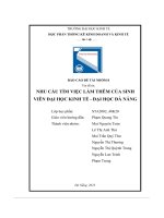 tiểu luận nhu cầu tìm việc làm thêm của sinhviên đại học kinh tế đại học đà nẵng