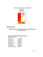 cbài tập nhóm thiết kế hệ thống cung cấp điện hạ áp cho phân xưởng sửa chữa cơ khí