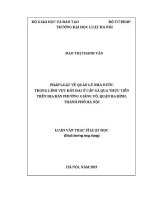 Luận văn thạc sĩ Luật học: Pháp luật về quản lý nhà nước trong lĩnh vực đất đai ở cấp xã qua thực tiễn trên địa bàn phường Giảng Võ, quận Ba Đình, thành phố Hà Nội