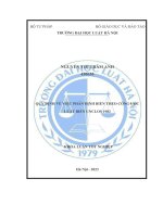 Khoá luận tốt nghiệp: Quy định về việc phân định biến theo Công ước Luật Biển UNCLOS 1982