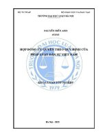 Khóa luận tốt nghiệp: Hợp đồng uỷ quyền theo quy định của pháp luật dân sự Việt Nam