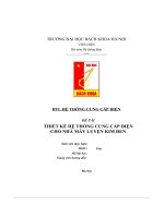 thiết kế hệ thống cung cấp điện cho nhà máy luyện kim đen 1