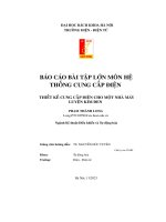 báo cáo bài tập lớn môn hệ thống cung cấp điện thiết kế cung cấp điện cho một nhà máy luyện kim đen