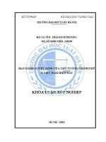 Khoá luận tốt nghiệp: Ban hành quyết định của Thủ tướng Chính phủ ở Việt Nam hiện nay