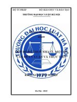 Khóa luận tốt nghiệp: Hợp đồng thuê nhà ở - Một số vấn đề lí luận và thực tiễn