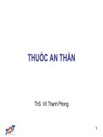 bài giảng thuốc an thần
