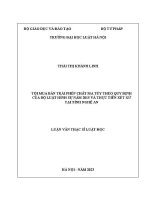 Luận văn thạc sĩ Luật học: Tội mua bán trái phép chất ma tuý theo quy định của Bộ luật Hình sự năm 2015 và thực tiễn xét xử tại tỉnh Nghệ An