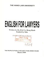English for lawyers - Le Hong Hanh