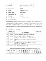 QUẢN TRỊ TÀI CHÍNH QUỐC TẾ (MULTINATIONAL FINANCIAL MANAGEMENT)