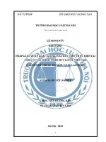 Khoá luận tốt nghiệp: Pháp luật về kỷ luật sa thải và thực tiễn thực hiện tại Công  ty Tài chính TNHH MTV Lotte Việt Nam