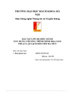 bài tập lớn hệ điều hành xây dựng chương trình minh họa giải thuật lập lịch hồi tiếp đa mức