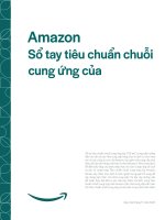 SỔ TAY TIÊU CHUẨN CHUỖI CUNG ỨNG CỦA AMAZON