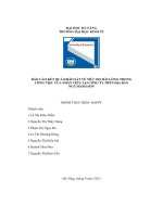 báo cáo kết quả khảo sát về mức độ hài lòng trongcông việc của nhân viên tại công ty trên địa bànngũ hành sơn