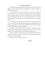 Đề tài: A study on possible effective pre-reading activities to improve reading skill for the second- year english majors at the Tay Nguyen university