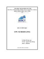 đồ án môn học cpu scheduling