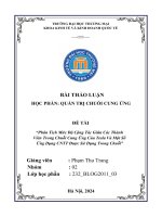 Phân Tích Mức Độ Cộng Tác Giữa Các Thành Viên Trong Chuỗi Cung Ứng Của Tesla Và Một Số Ứng Dụng CNTT Được Sử Dụng Trong Chuỗi