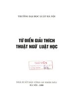 Từ điển giải thích thuật ngữ luật học: luật đất đai, luật lao động, tư pháp quốc tế - Bộ Tư pháp - Trường Đại học Luật Hà Nội - Nguyễn Ngọc Hòa chủ biên, Phạm Đức Bảo