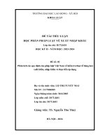 Bài tiểu luận xnk