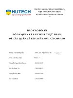 đồ án quản lý sản xuất thực phẩm đề tài quản lý sản xuất mứt cà chua bi