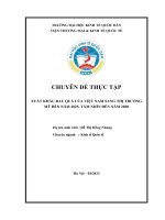 Chuyên đề thực tập: Xuất khẩu rau quả từ Việt Nam sang thị trường Mỹ đến năm 2025, tầm nhìn đến năm 2030