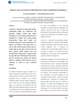 Done  design and analysis of the pistonbyusing composite materials